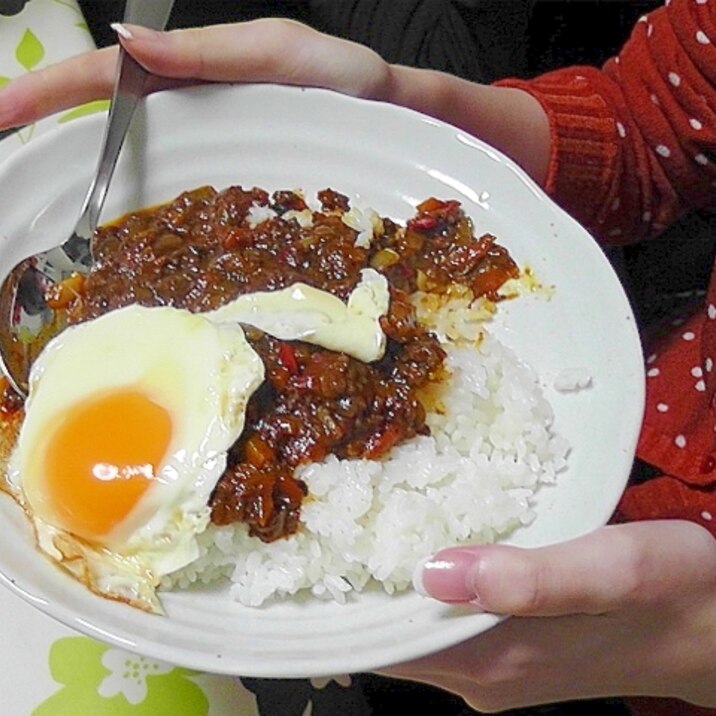 【チキンキーマカレー】ひとっちゃんち風